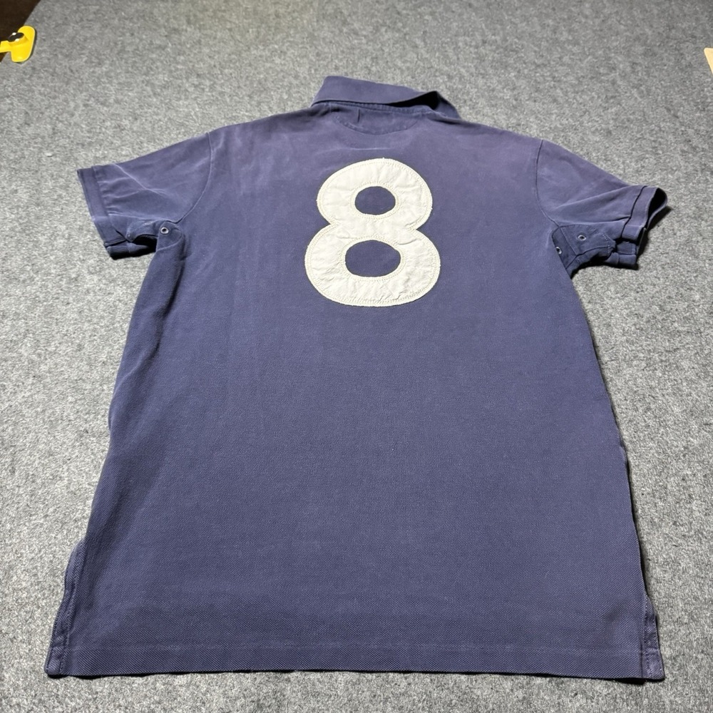 Polo Ralph Lauren Mens Rugby Short Sleeve Polo Shirt Size S Retro Grunge - Picture 8 of 10